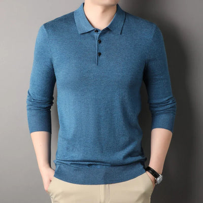 Mayfair™ | Langarm-Cashmere-Poloshirt