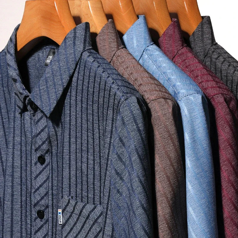 ROSSI ROMA | Business Polo mit Streifenmuster