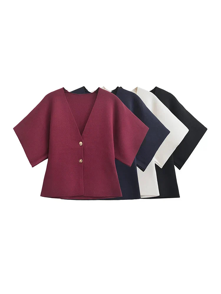 Brand & Belle | Schicke Minimalistische Bluse mit Knöpfen