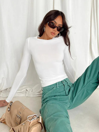 Mayfair™ | Lea Langarm Basic Tee