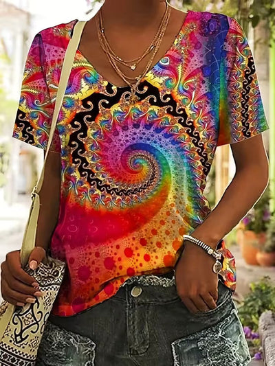 Neristelle | V-Ausschnitt T-Shirt Damen