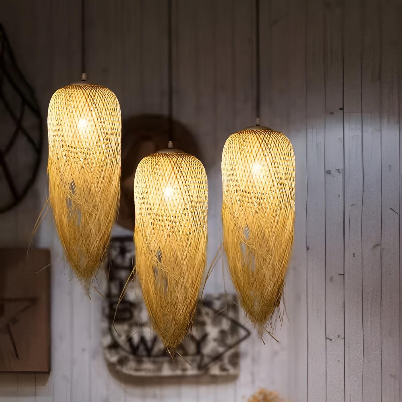 RattanRadiance Light – Moderne Chinesische Bambusleuchte