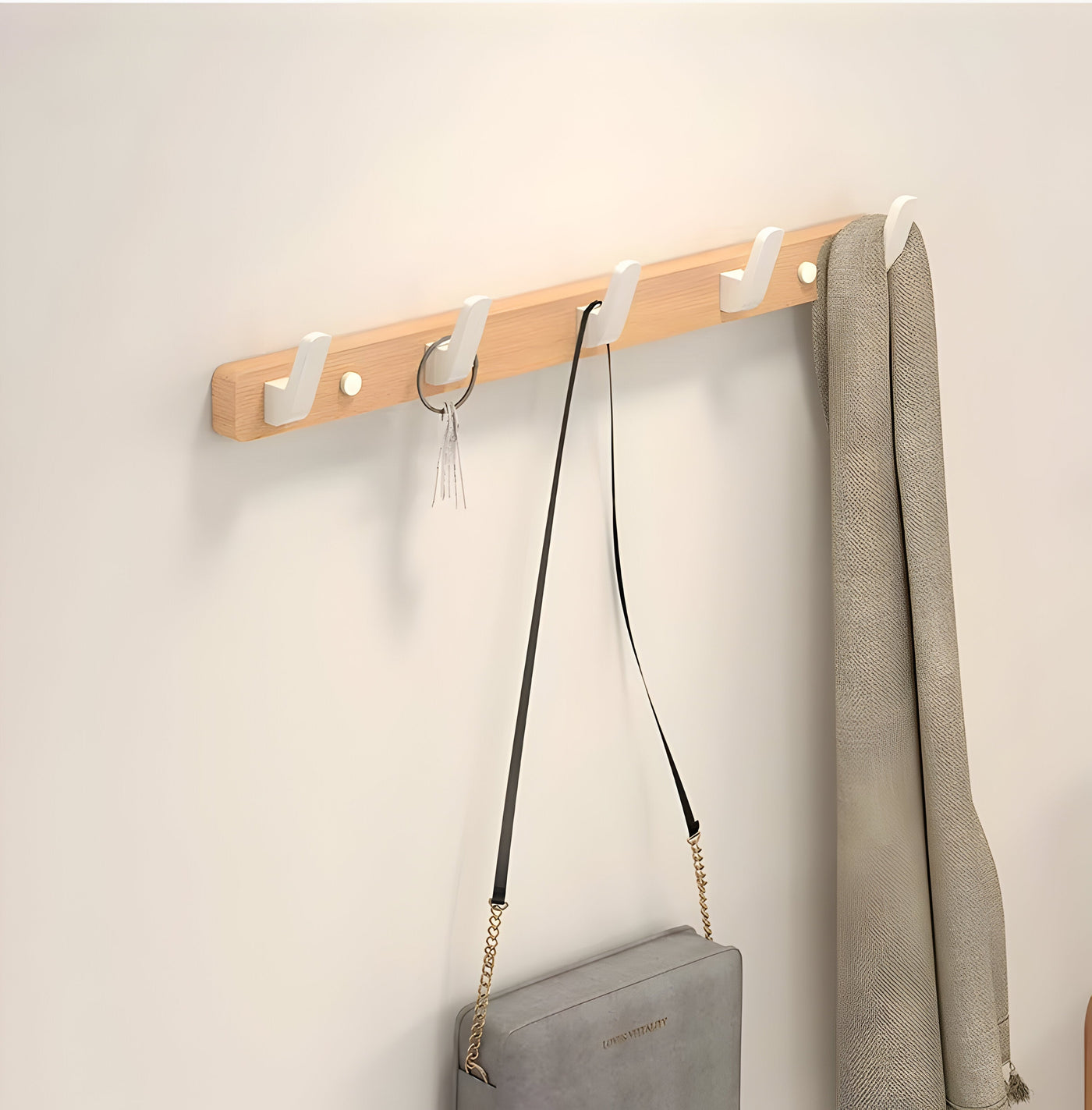 WalnutWisp Hook – Walnuss Holz Wandhaken