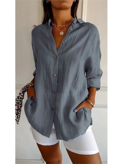 Nadia®️™ | Weiche, atmungsaktive Baumwollbluse