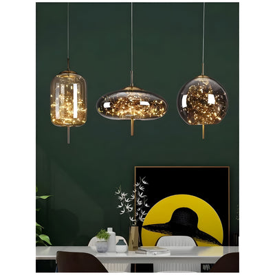CrystalBeam Light - Moderne LED-Pendelleuchte Sterne