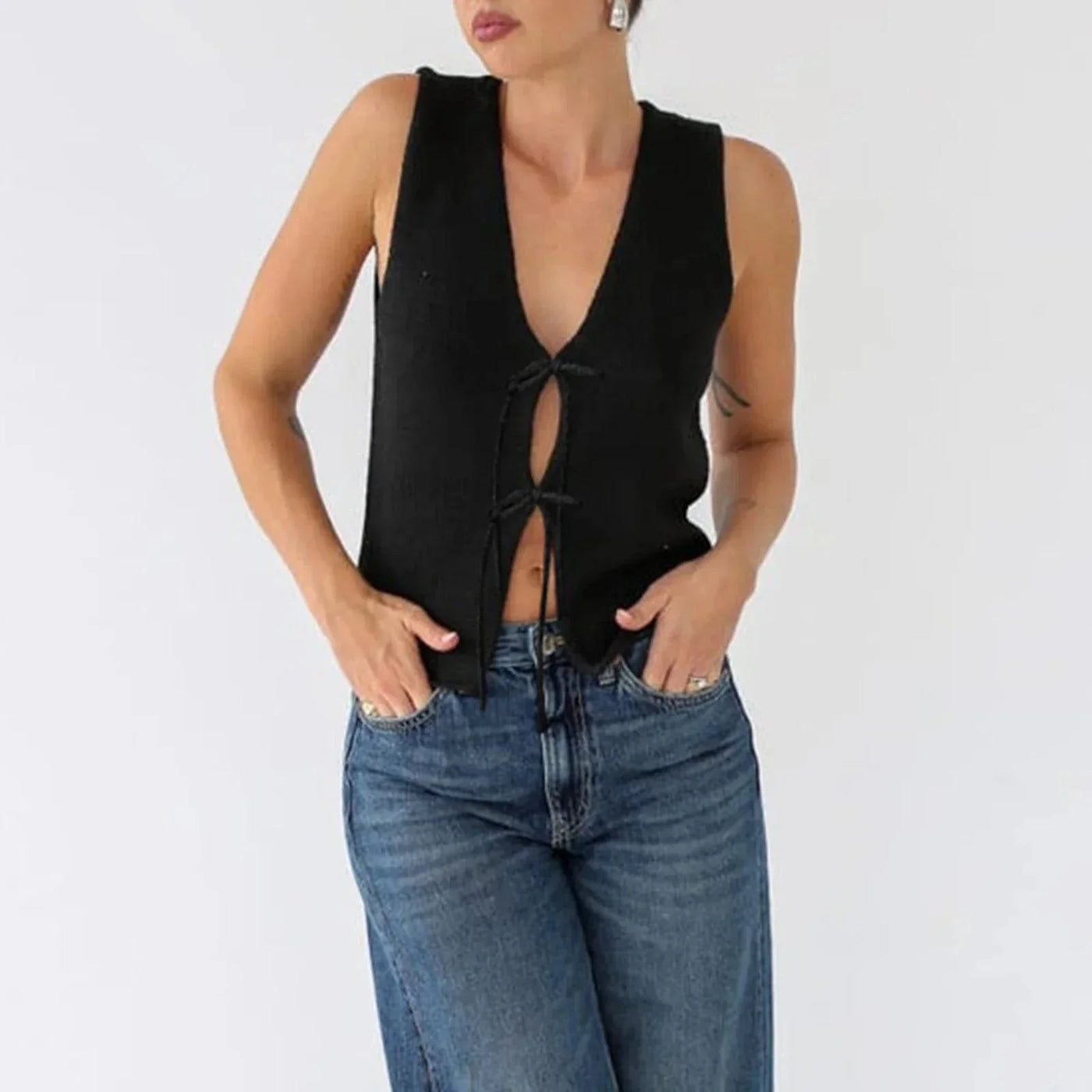 Gestricktes Oberteil mit weicher Textur und elegantem Komfort für Frauen