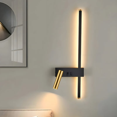 QuietGlow Lamp - Minimalist Duo-Wandlampe mit Schalter