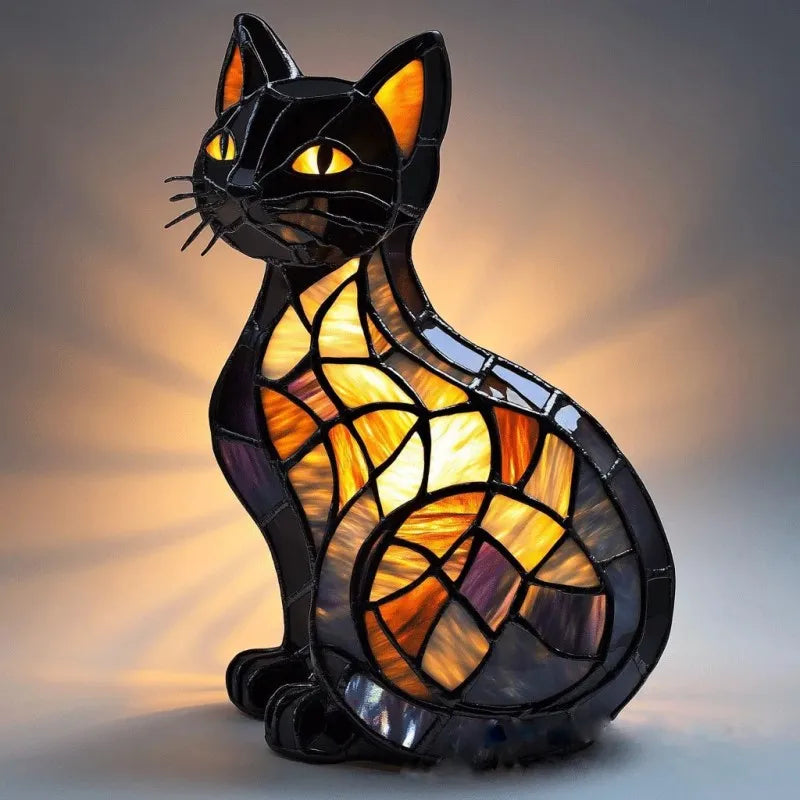 WhiskaGlow – Leuchtende Mitternachts Katzen Lampe