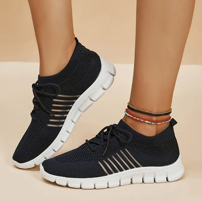 Damen Mesh-Schnürsneaker für Alle Jahreszeiten