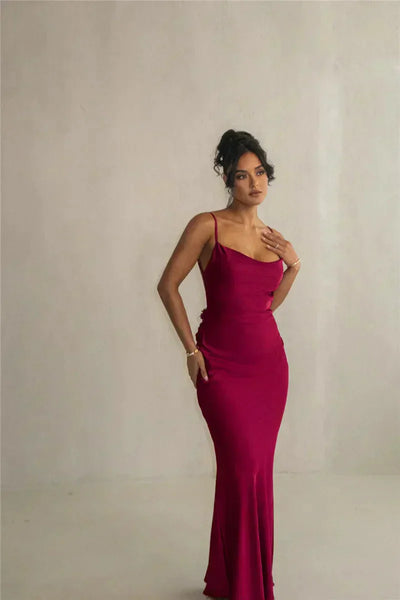 Mayfair™ | Cassiane - Satin Blumen Kleid