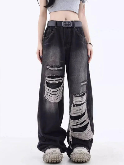 Zerrissene Lockere Jeans mit Lässigem Stil für Frauen