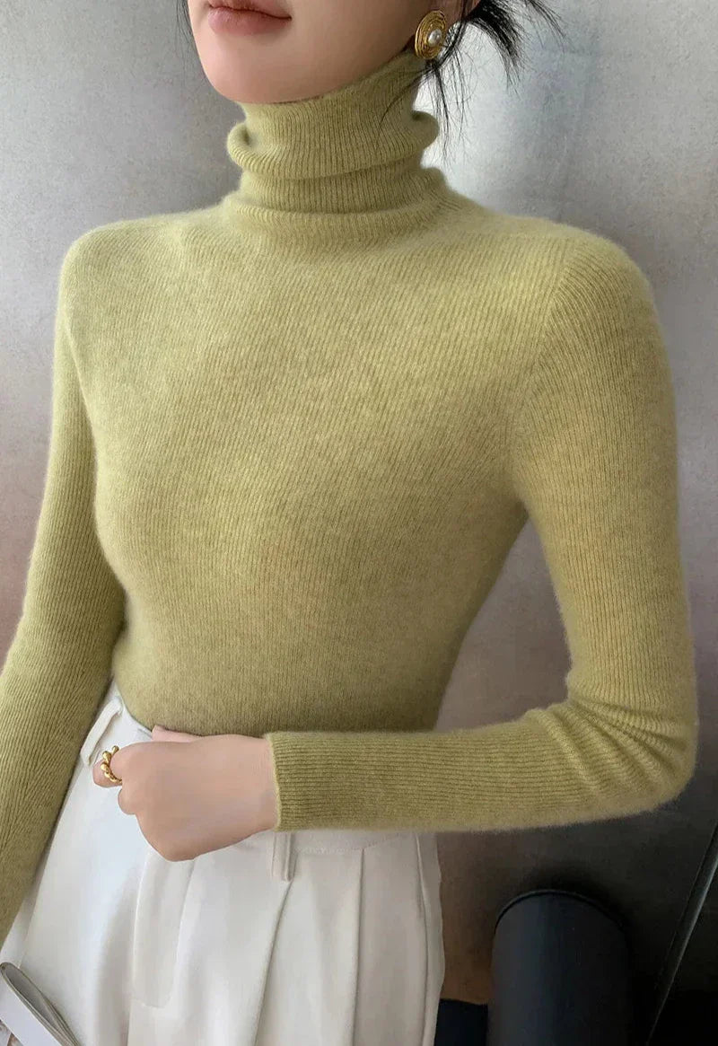 Brand & Belle | Luxuriöser Cashmere Pullover mit hohem Kragen