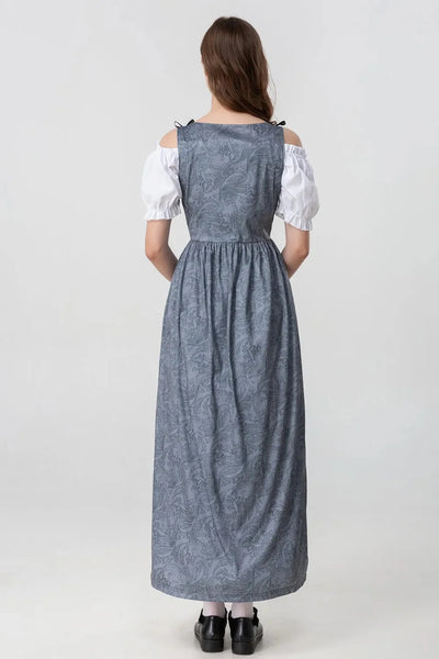 Mittelalterliches Kleid mit Königlichem Design für Frauen