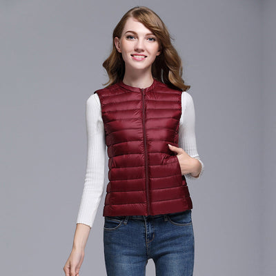 Ärmellose Weste Mit Reißverschluss Für Damen | Puffer