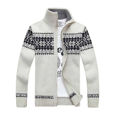 Stehkragen Strickjacke für Männer