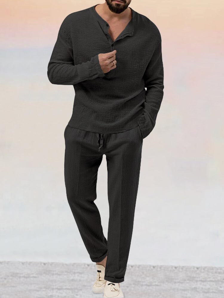 Ywain - Stylisches Outfit für Männer im Sommer, atmungsaktives, praktische Taschen.