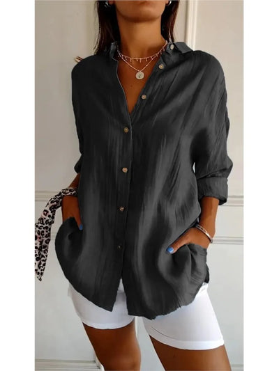 Nadia®️™ | Weiche, atmungsaktive Baumwollbluse