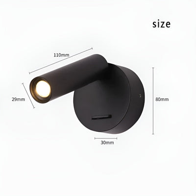 AetherArc Lampe - Verstellbare 360-Grad-Rotations-Wandlampe