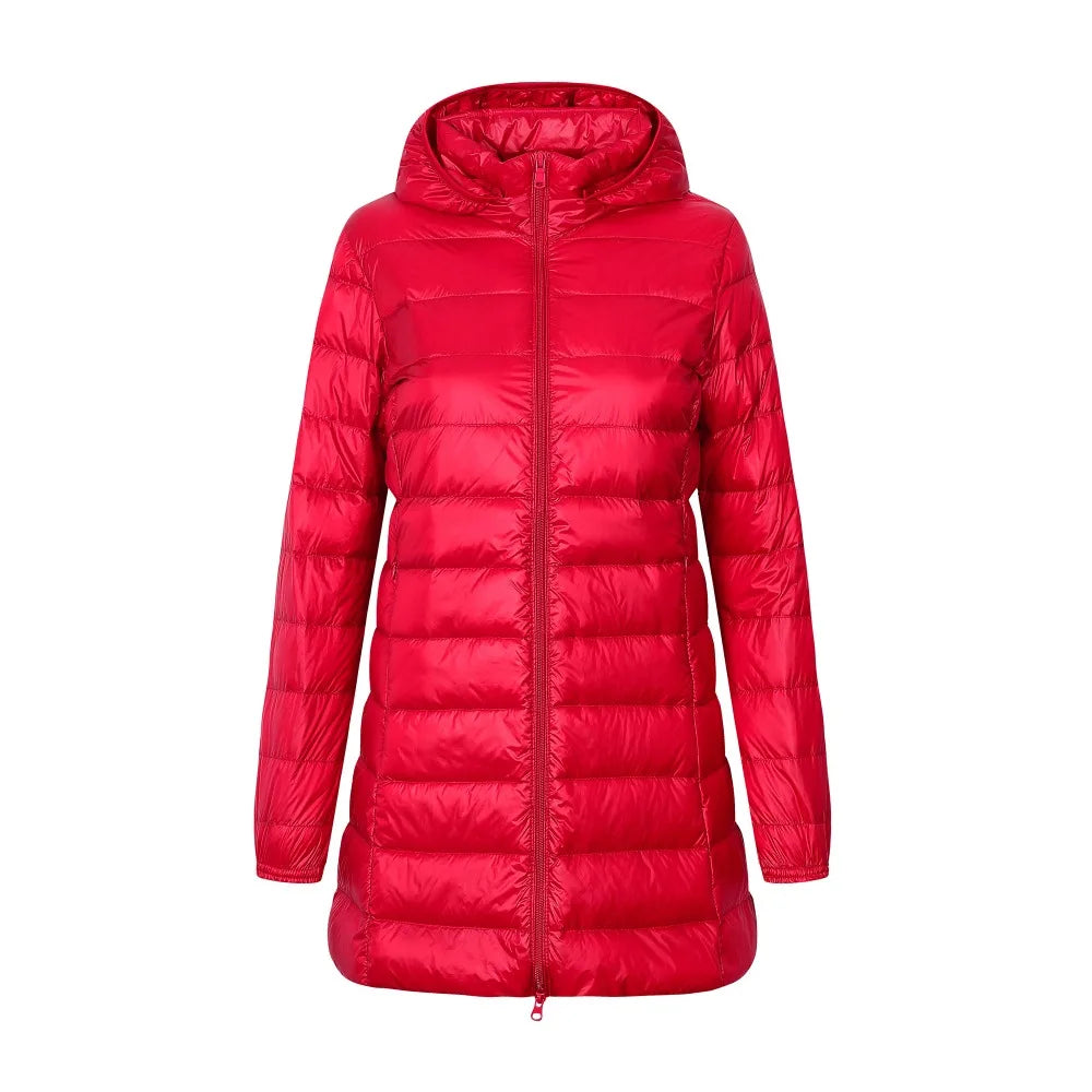 Damen Winter Daunen Jacke | Mit Kapuze