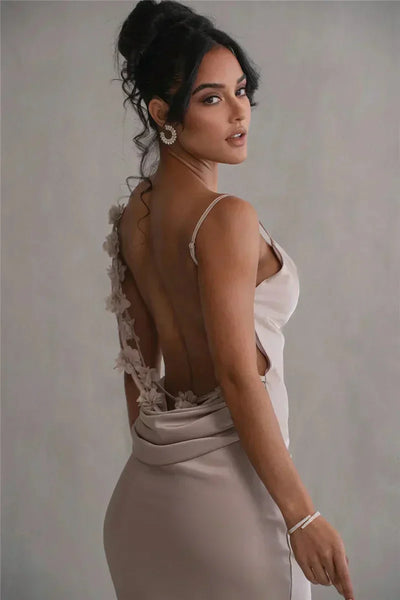 Mayfair™ | Cassiane - Satin Blumen Kleid