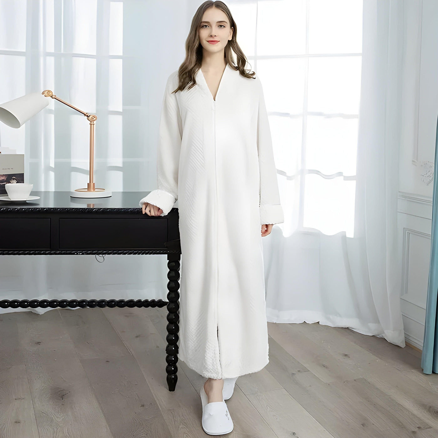 Alex Bathrobe - Luxus-Thermo-Bademantel aus Jacquard