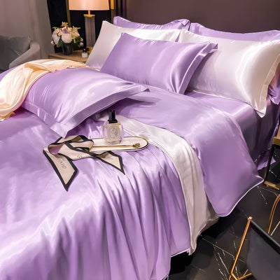 SatinHaven Set – Luxuriöses Seiden-Bettwäsche-Set