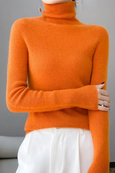 Brand & Belle | Luxuriöser Cashmere Pullover mit hohem Kragen