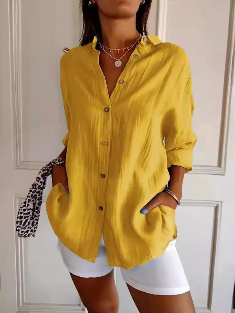 Nadia®️™ | Weiche, atmungsaktive Baumwollbluse