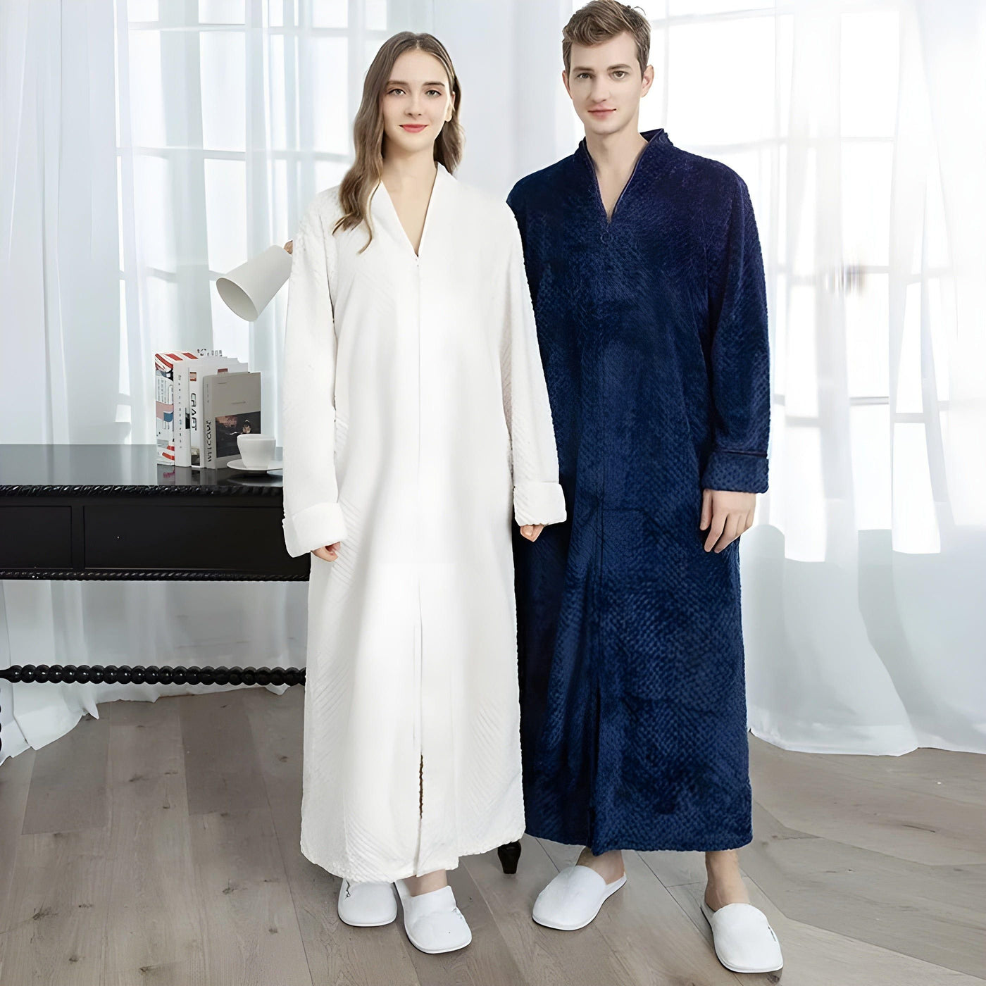 Alex Bathrobe - Luxus-Thermo-Bademantel aus Jacquard