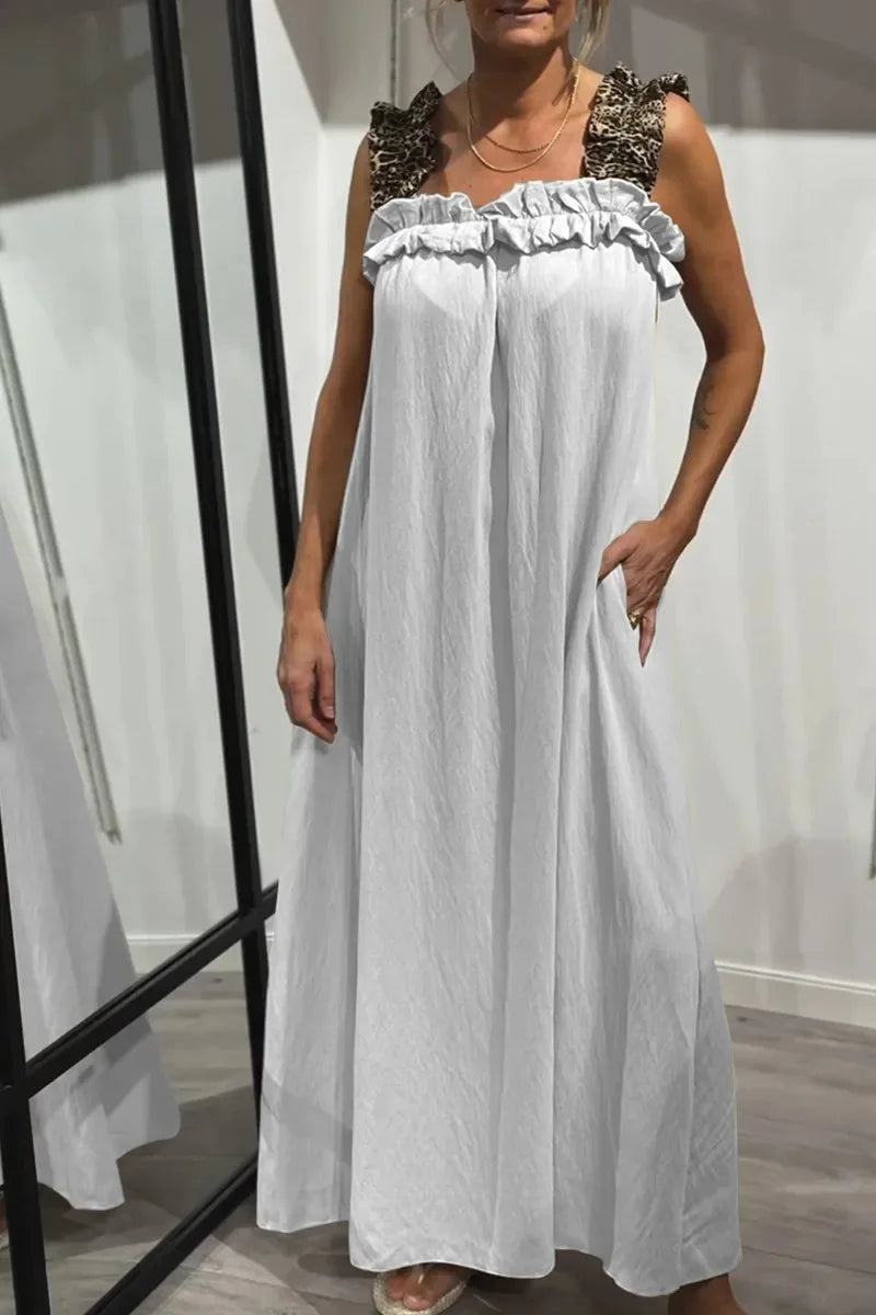 Ismara | Ruffled Strap Maxi Dress