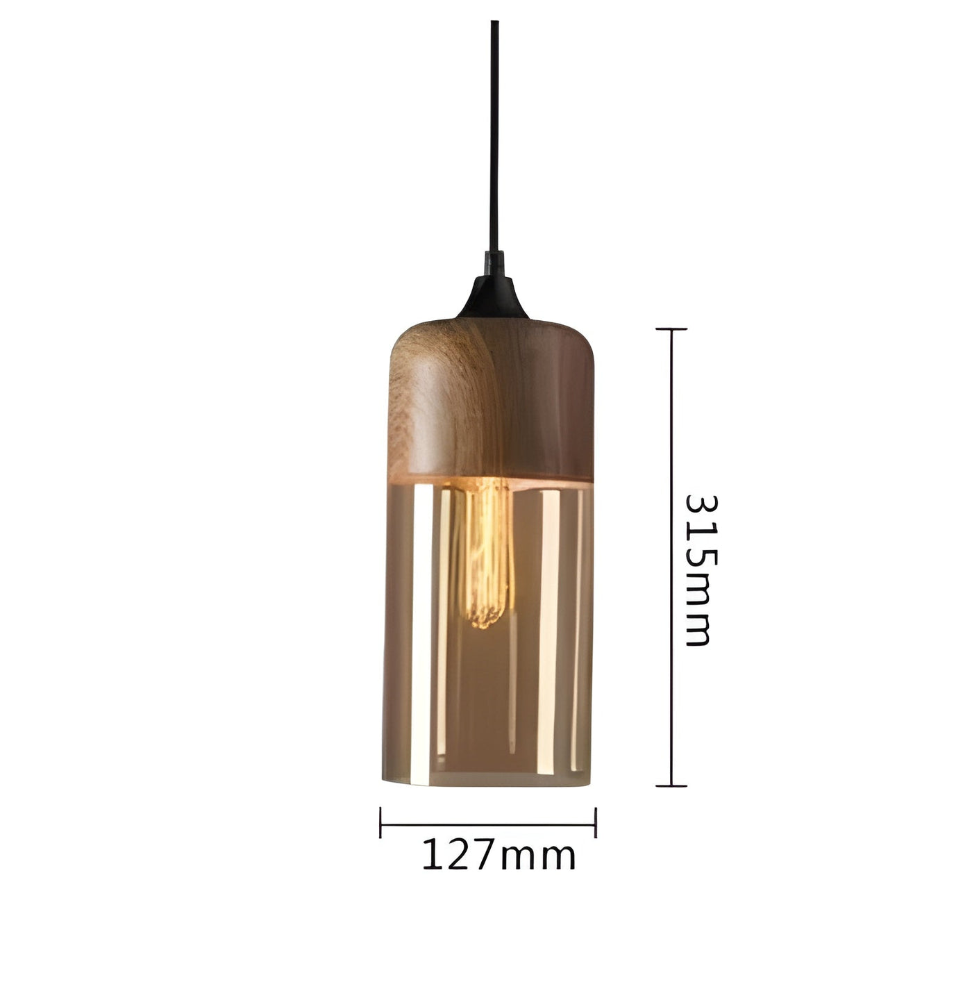 RusticLuxe Light - Vintage Pendelleuchte aus Holz