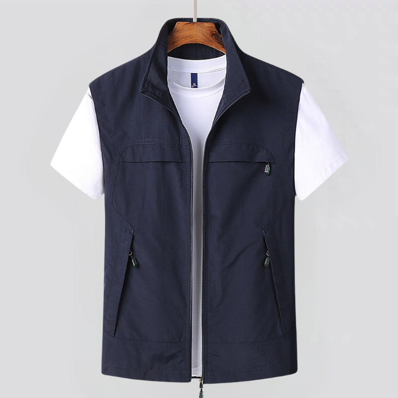 Schnelltrocknende Outdoor-Weste für Herren mit mehreren Taschen – ärmellose Weste für Abenteuer