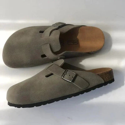 Wildleder-Loafer mit Schnalle für Unisex