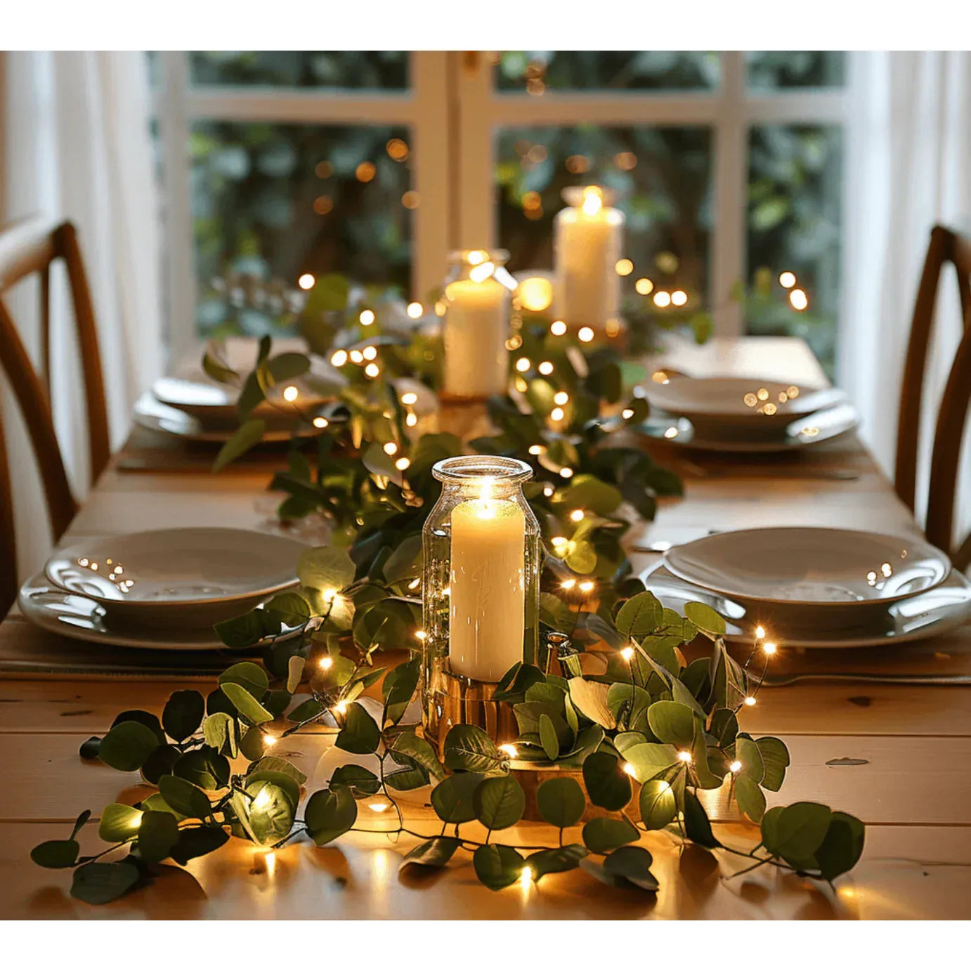 GlimmerOlive Light - Dekorativer Olivenzweig Feenlicht