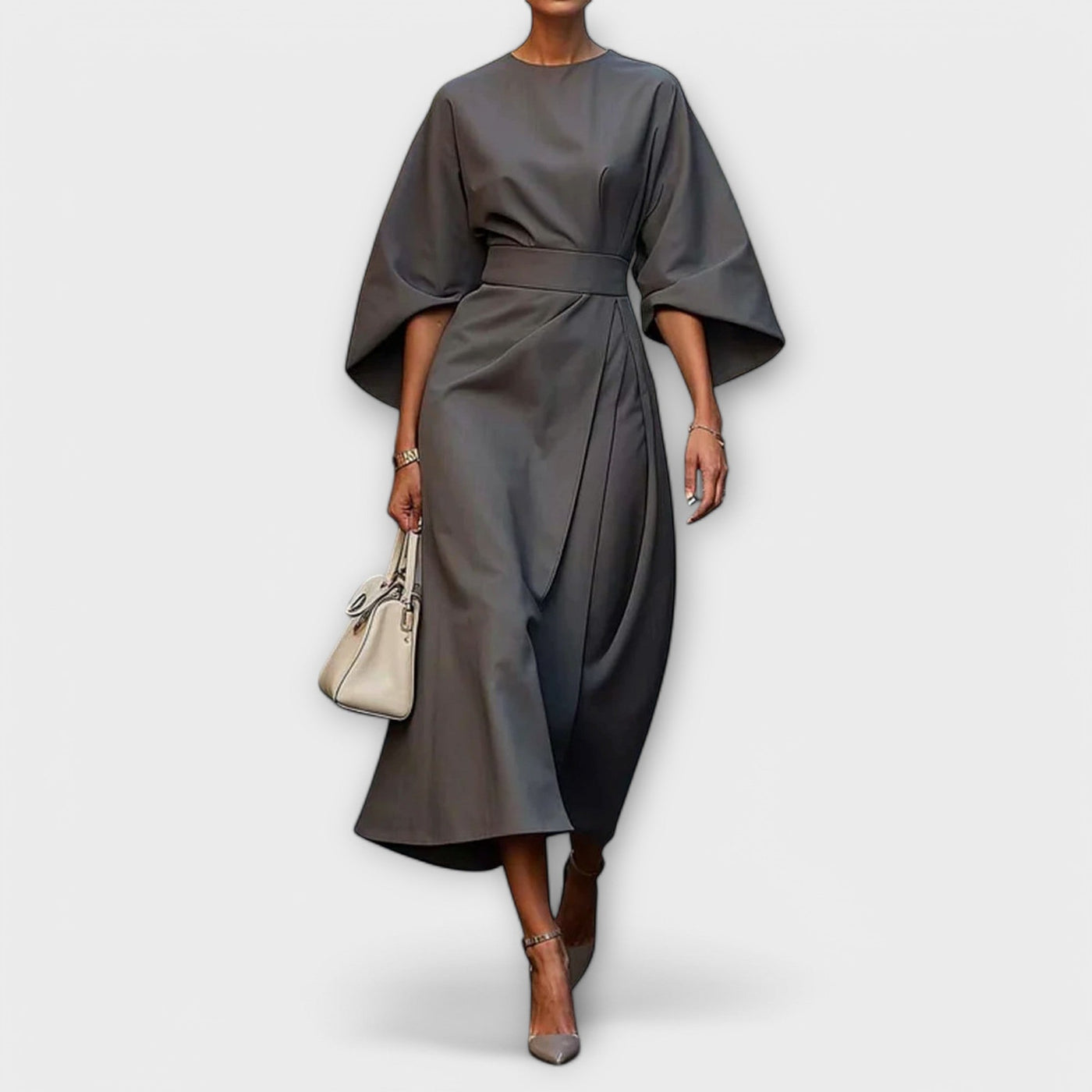 Friedegard®️ - Elegantes Kleid mit Ärmeln