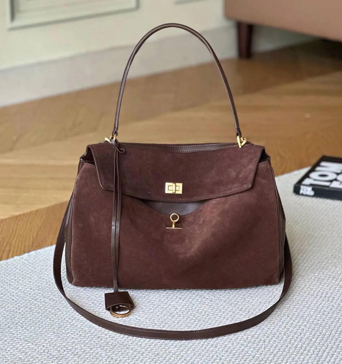 Luxuriöse vegane Leder Tote Bag