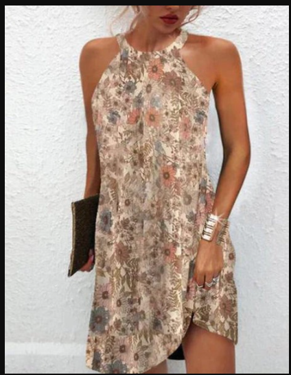 Blumiges Vintage-Kleid