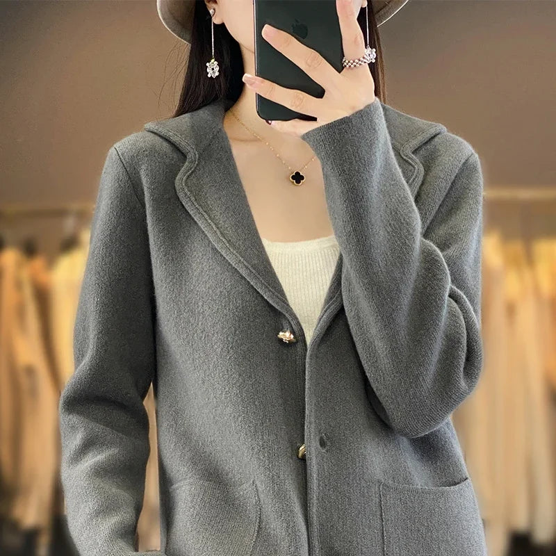 Brand & Belle™ | 100% Premium Wool Cardigan