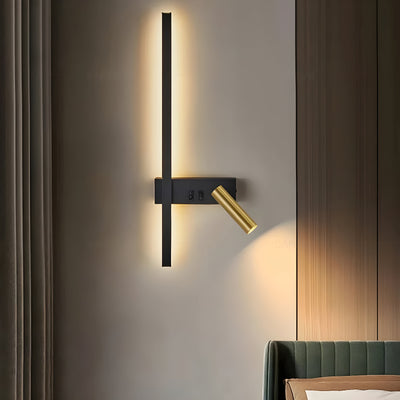 QuietGlow Lamp - Minimalist Duo-Wandlampe mit Schalter