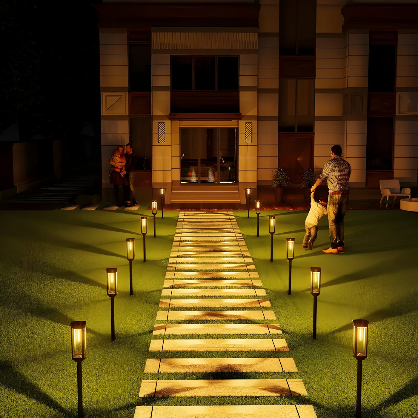 BrightBound Light – Solarbetriebene LED-Gartenleuchten für Außenbereiche