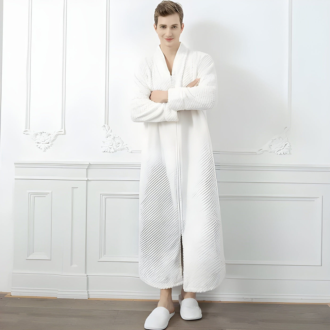 Alex Bathrobe - Luxus-Thermo-Bademantel aus Jacquard