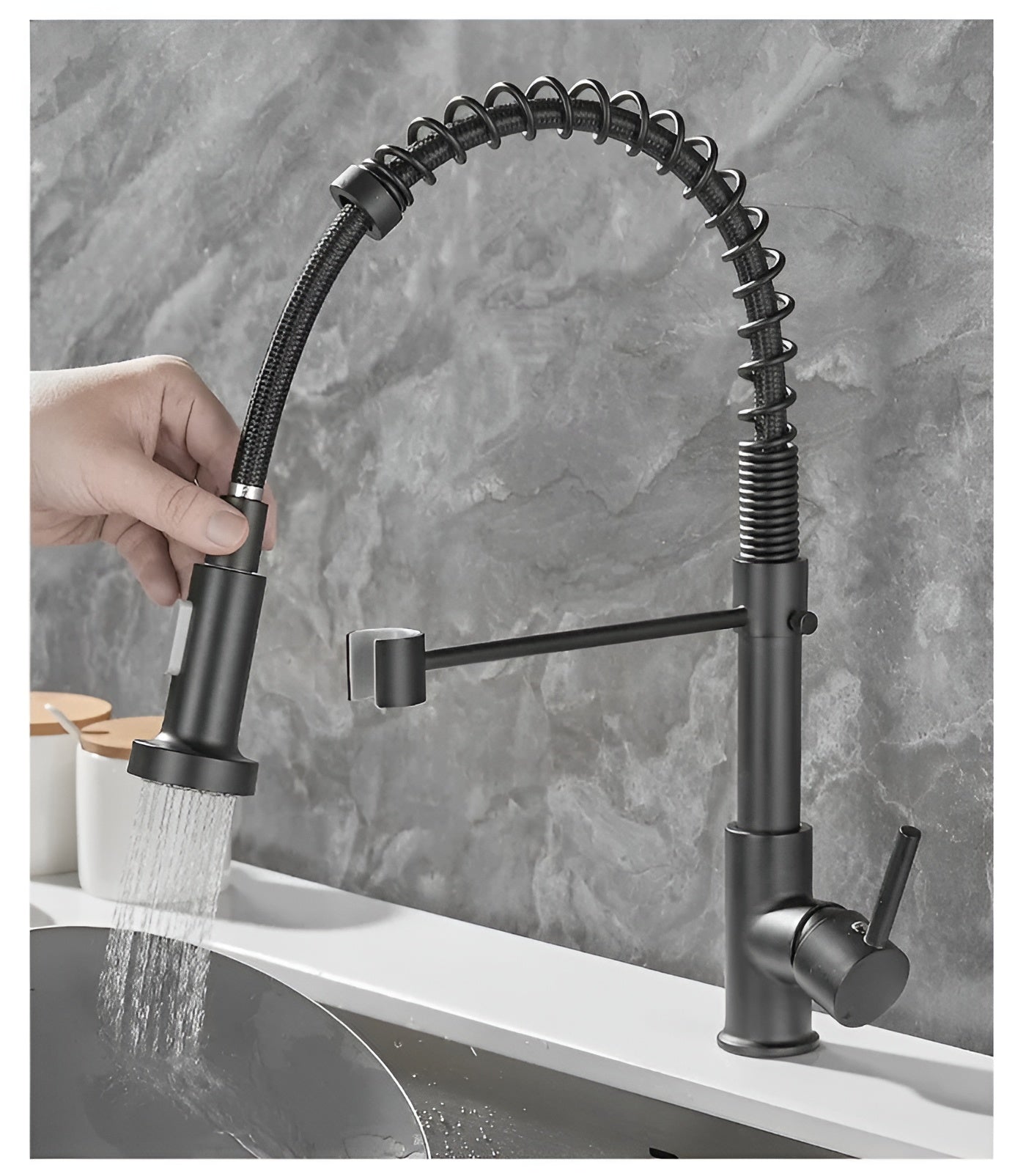 TwinStream Wasserhahn - Doppelter Auslauf Küchenarmatur