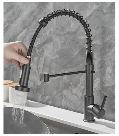 TwinStream Wasserhahn - Doppelter Auslauf Küchenarmatur