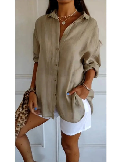 Nadia®️™ | Weiche, atmungsaktive Baumwollbluse