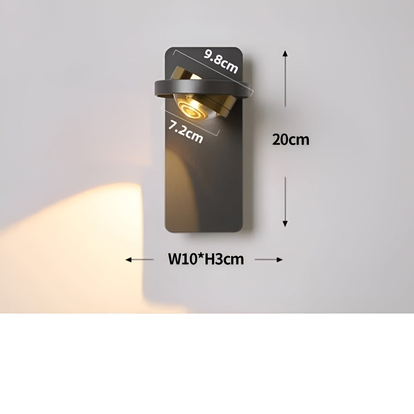 OrbitShine Light - Modern Rotating LED Wall Light