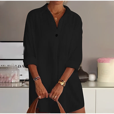 Seraphina - Lockeres Hemd mit halben Ärmeln