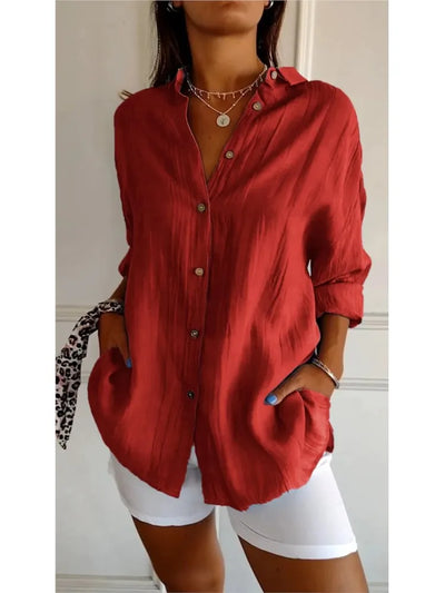 Nadia®️™ | Weiche, atmungsaktive Baumwollbluse