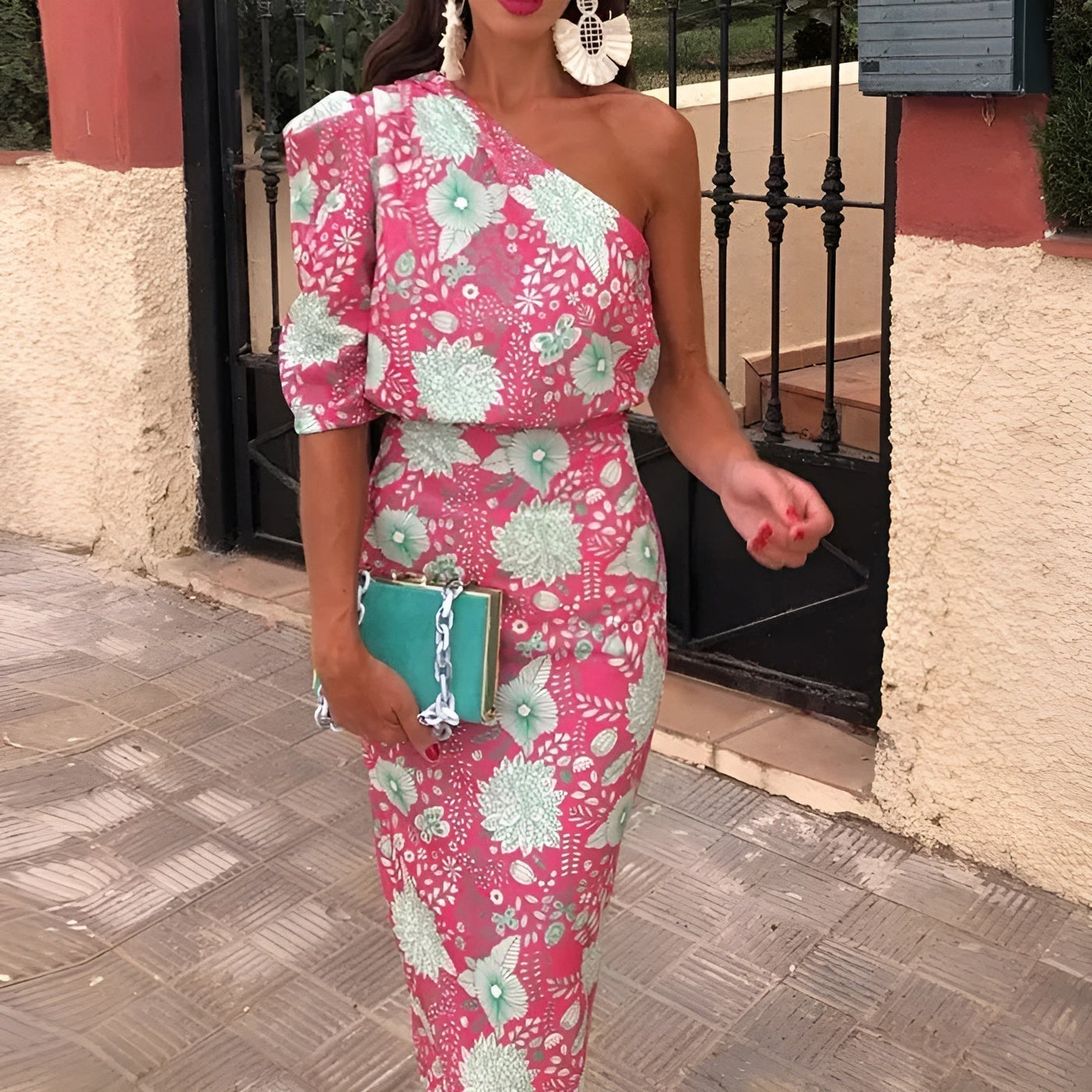 Emilie | Elegantes Ein-Schulter-Kleid