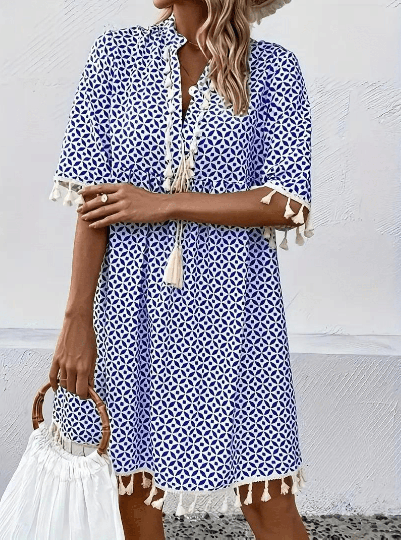 Müheloses Sommerkleid mit lebendigem Charme für Damen