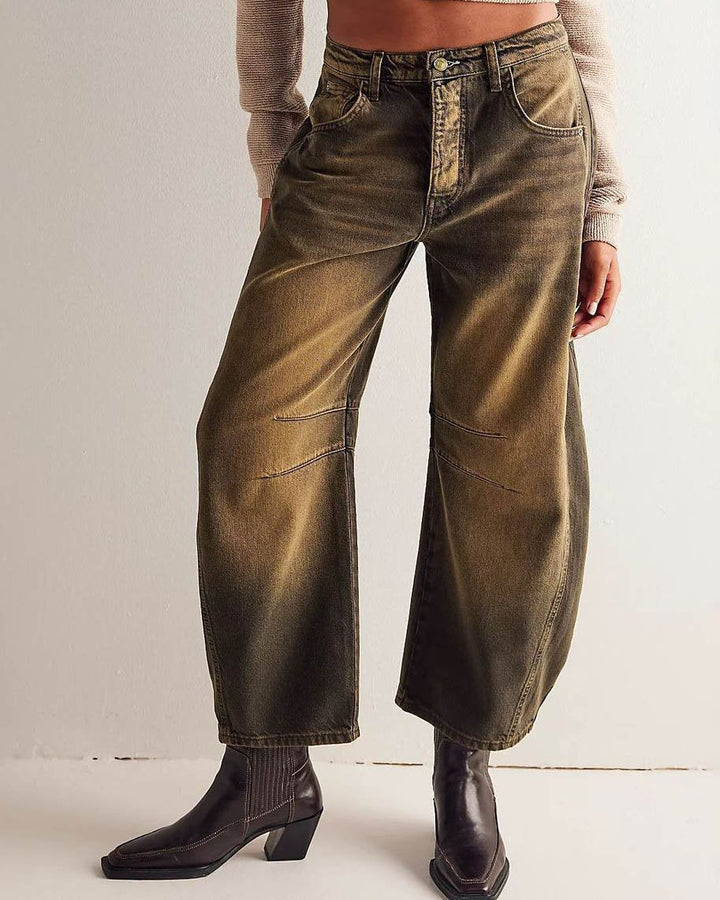 Sophie - Mid Rise Damen-Weitbeinjeans mit 4-Taschen-Design